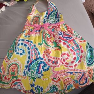 Girls Size 24 Month, Heart Works Colorful Paisley Kids Dress
